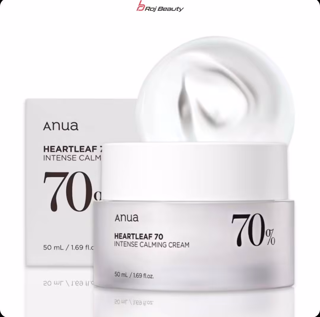 کرم مرطوب کننده و تسکین دهنده آنوا ANUA Heartleaf 70% Intense Calming 