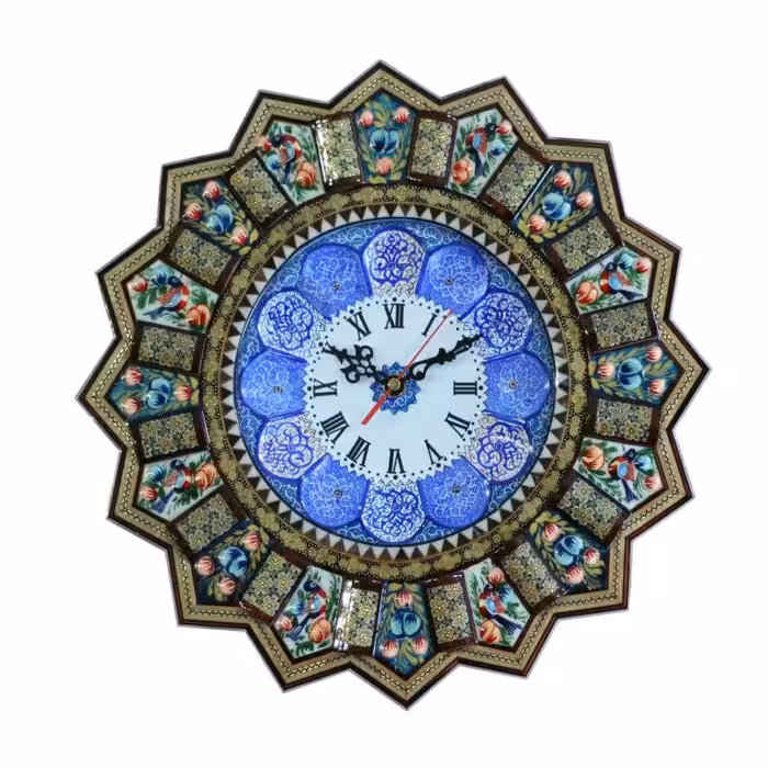 ساعت دیواری خاتم کاری کد 25