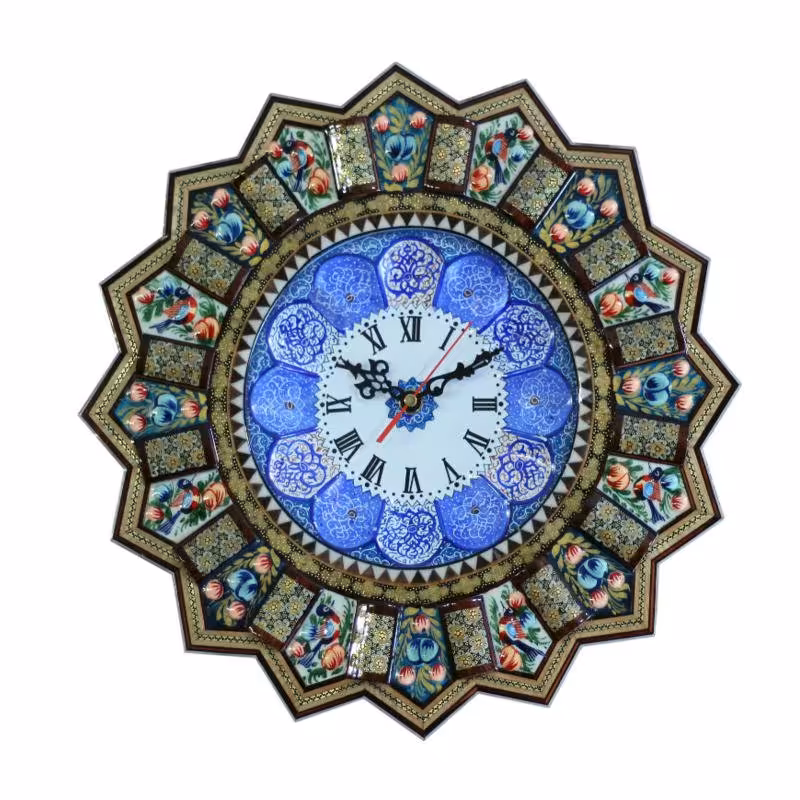 ساعت دیواری خاتم کاری کد 25