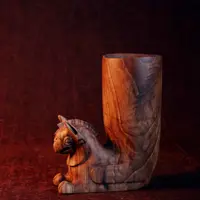 ریتون دستساز طرح گریفین جنس چوب گردو.کدF-RI-002