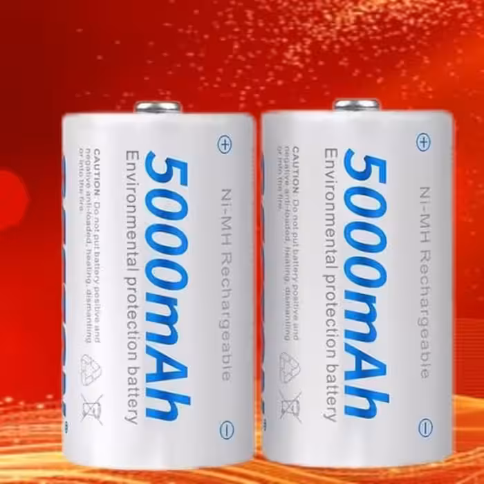 باتری شارژی بزرگ 5000 میلی آمپر 2 عددی بستون (سایز D )