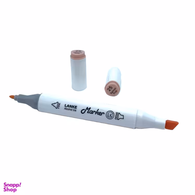 ماژیک راندو دو سر لانک رنگ Salmon Pink کد 25