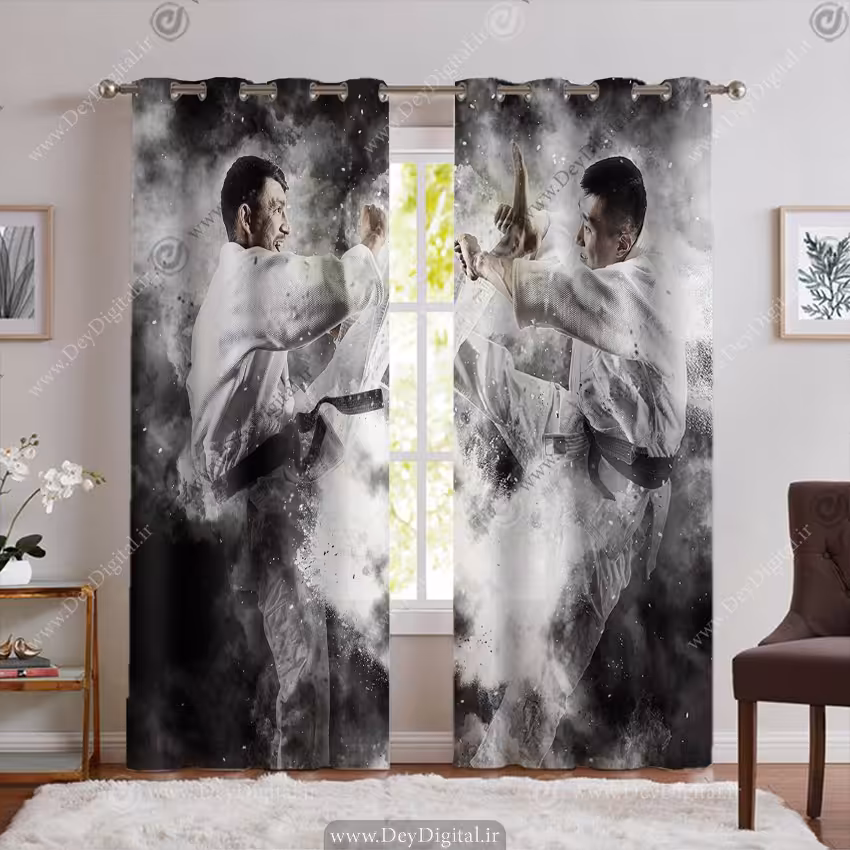 پرده پانچ طرح ورزشی رزمی کاراته PK-6116