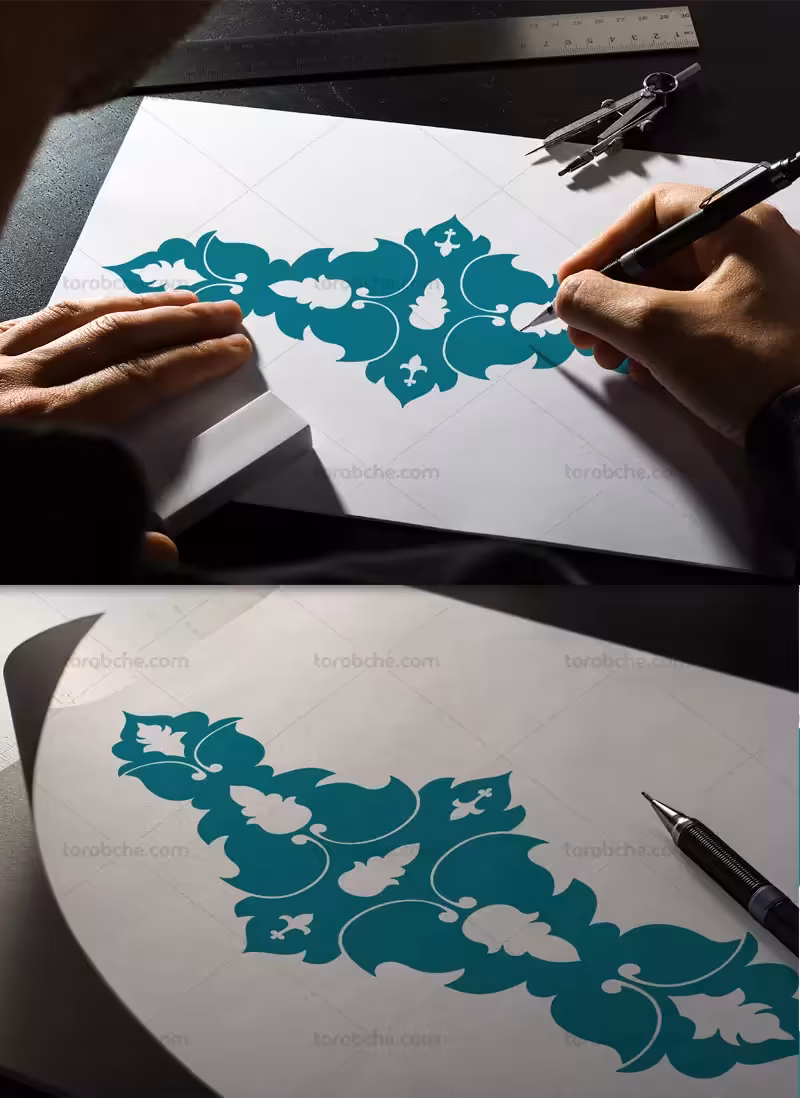 وکتور المان تذهیب | گرافیک با طعم تربچه