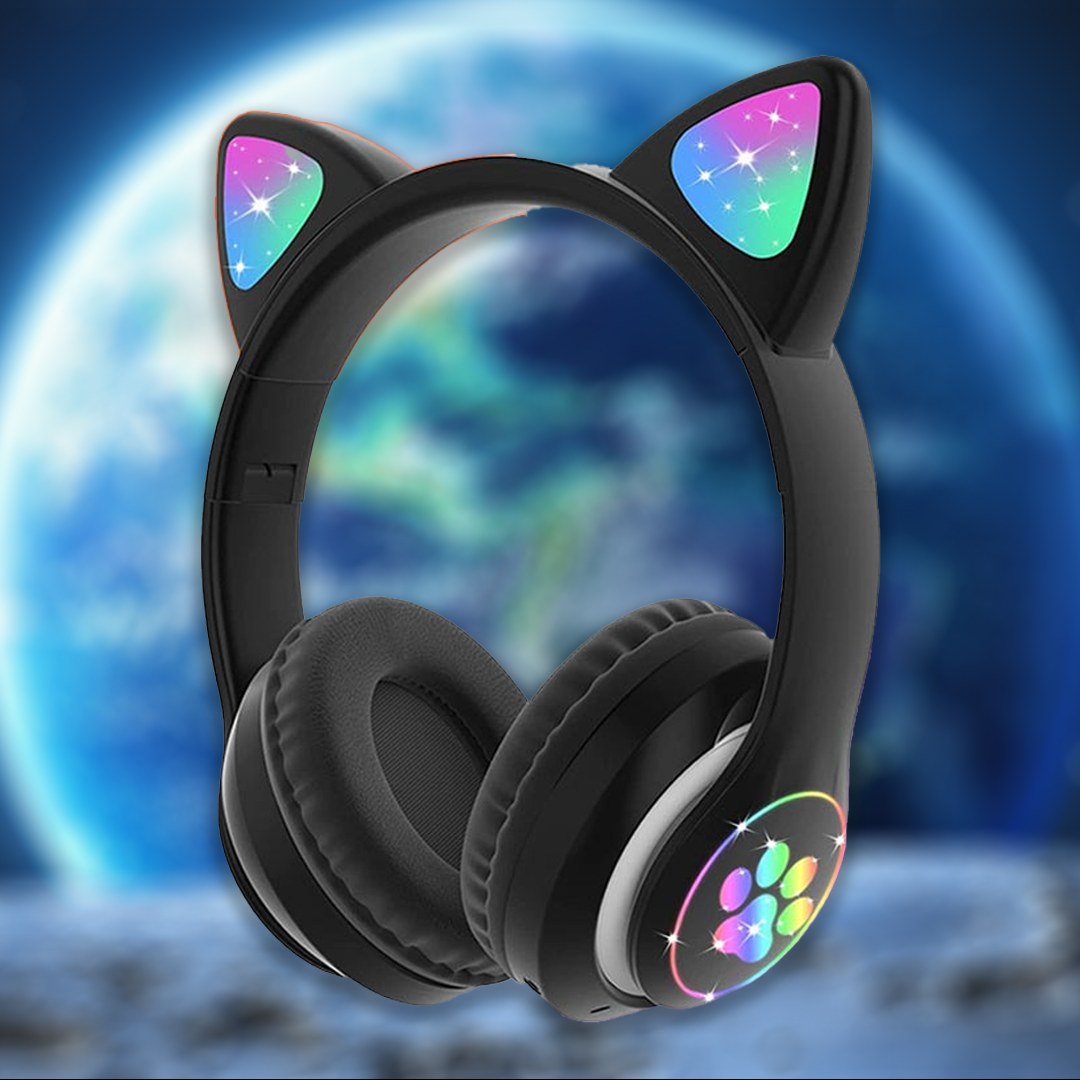هدست بلوتوثی عروسکی چراغ دار RGB