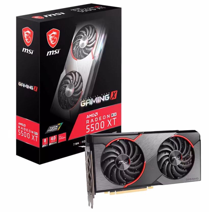 کارت گرافیک  ام اس آی مدل Radeon RX 5500 XT GAMING X 8G حافظه 8 گیگابایت