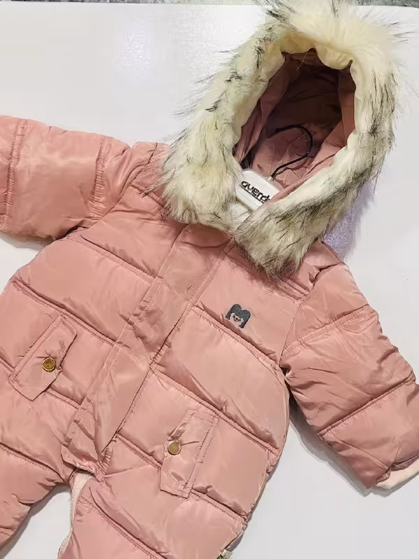 کاپشن سرهمی نوزادی مونالیزا  اورجینال دارای پاپوش مجزا و دستکش  سایز  9 ماه تا 24 ماه     MDM  TURKIYE