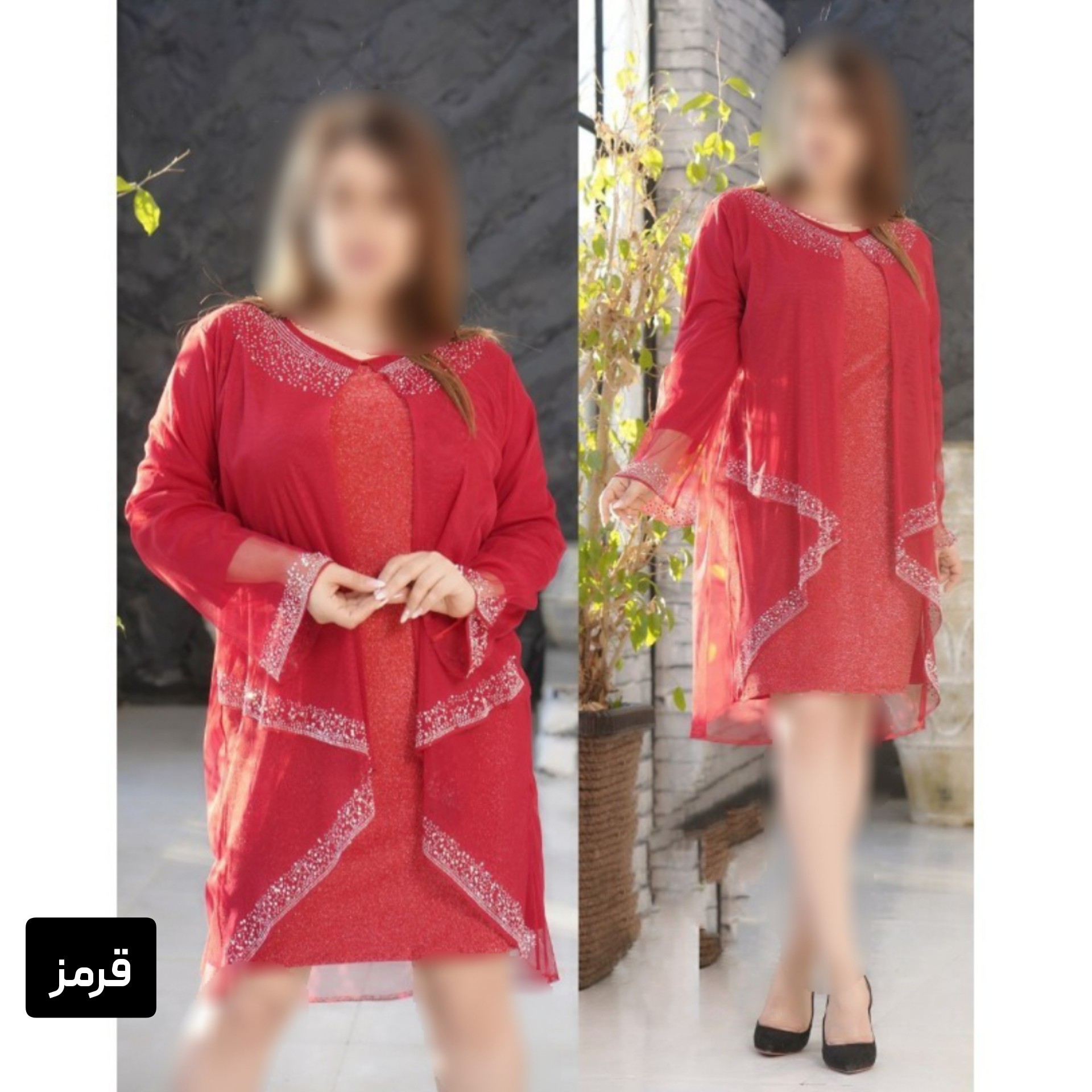 تونیک مجلسی نگین کاری و سنگ دوزی شده جنس لمه بدون آبرفت نرم و لطیف و خنک فری سایز 40 تا 50 تنخور بسیار زیبا ارسال رایگان