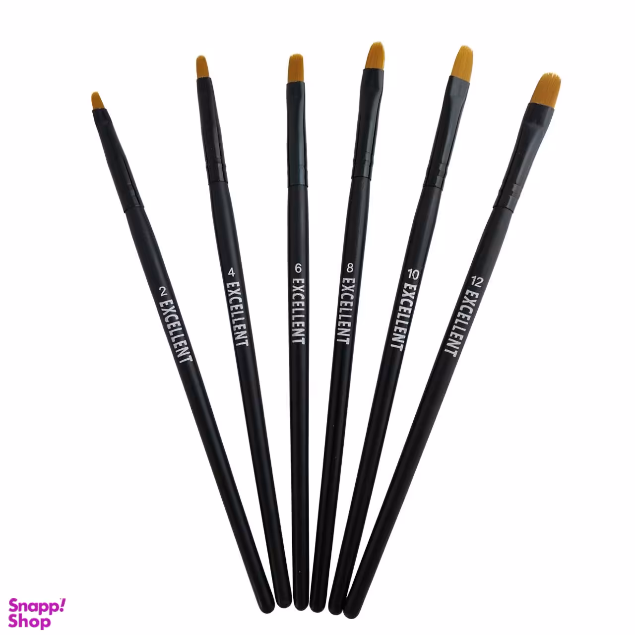 ست براش خط چشم مدل Pro 2 مجموعه 6 عددی