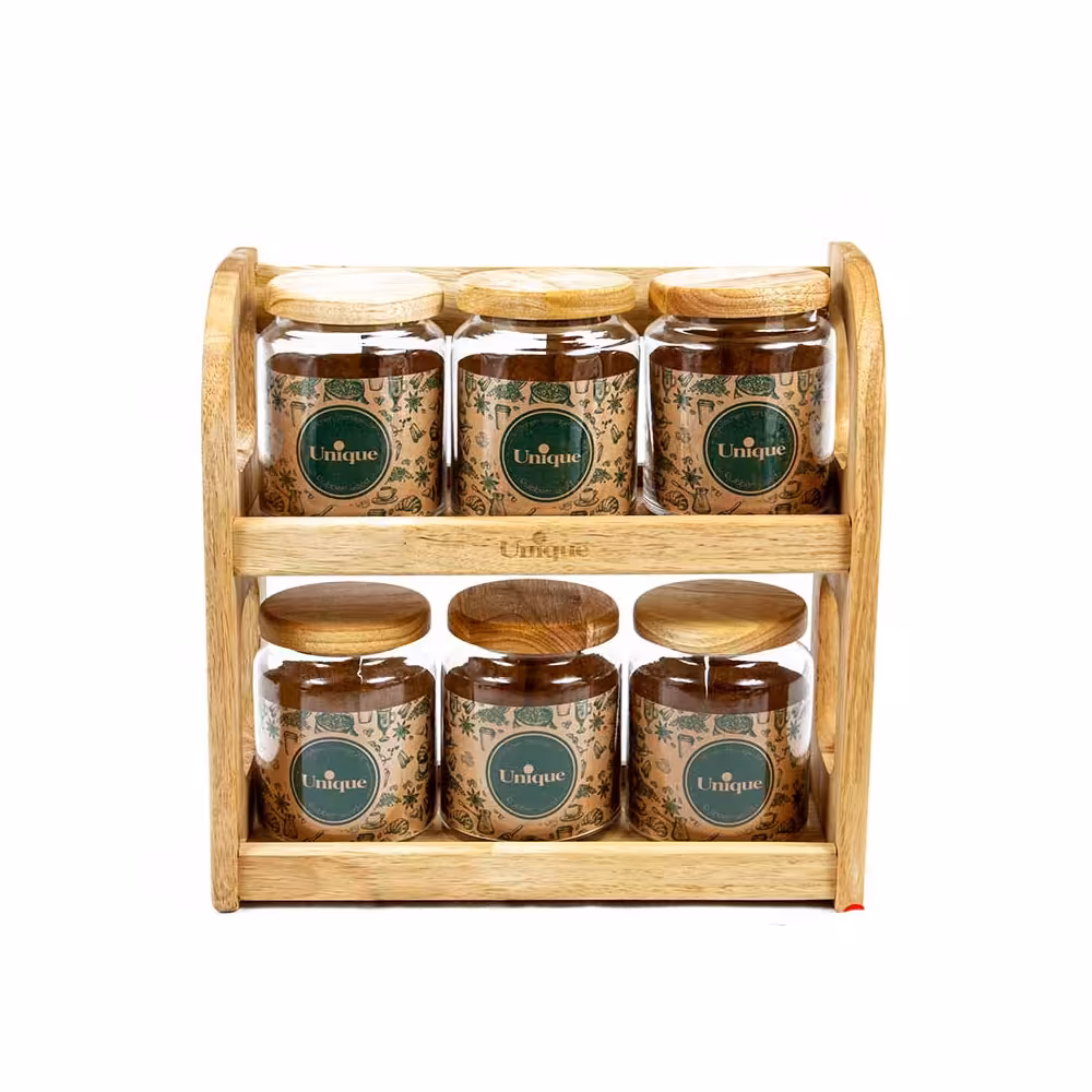 سرویس ادویه و پا سماوری دو طبقه 6 تایی مدل 6127