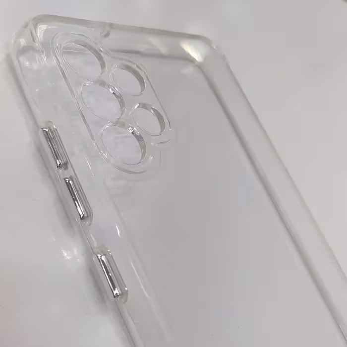 کاور گوشی سامسونگ A32  4G جنس شفاف دارای دکمه های فلزی 