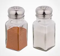 نمکپاش چهار گوش 2 عددی درب استیل – لیمون