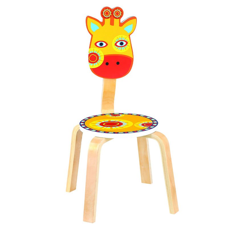 صندلی کودک چوبی مدل زرافه کد SD-02-C