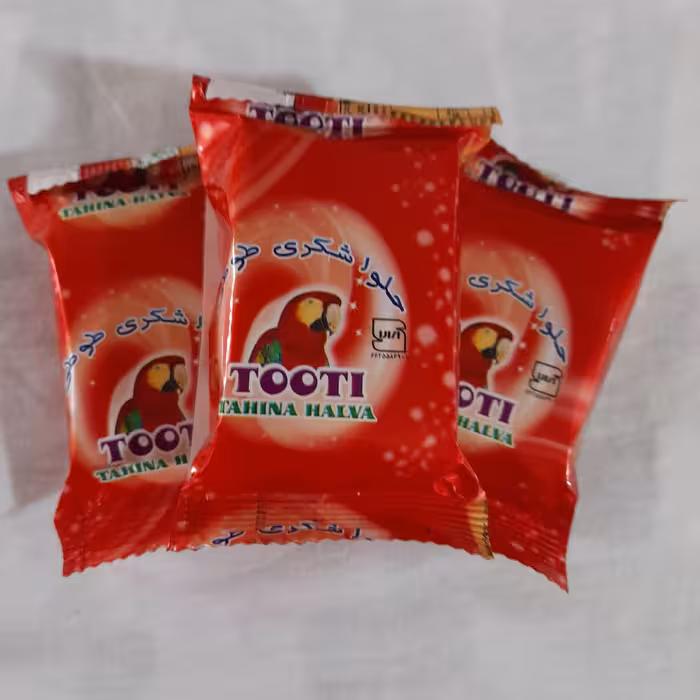 حلوا شکری طوطی بسته بندی