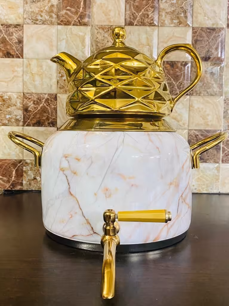 کتری قوری استیل طرح سنگی