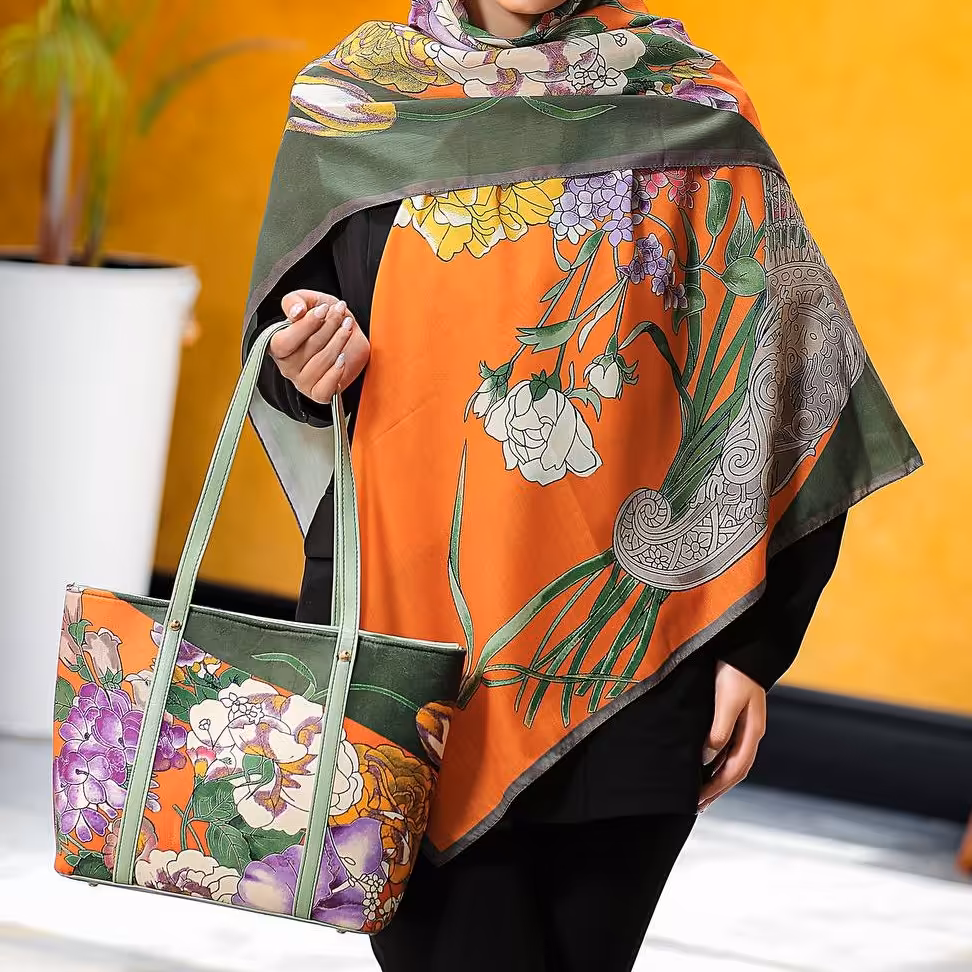 ست جدید کیف و روسری ترند