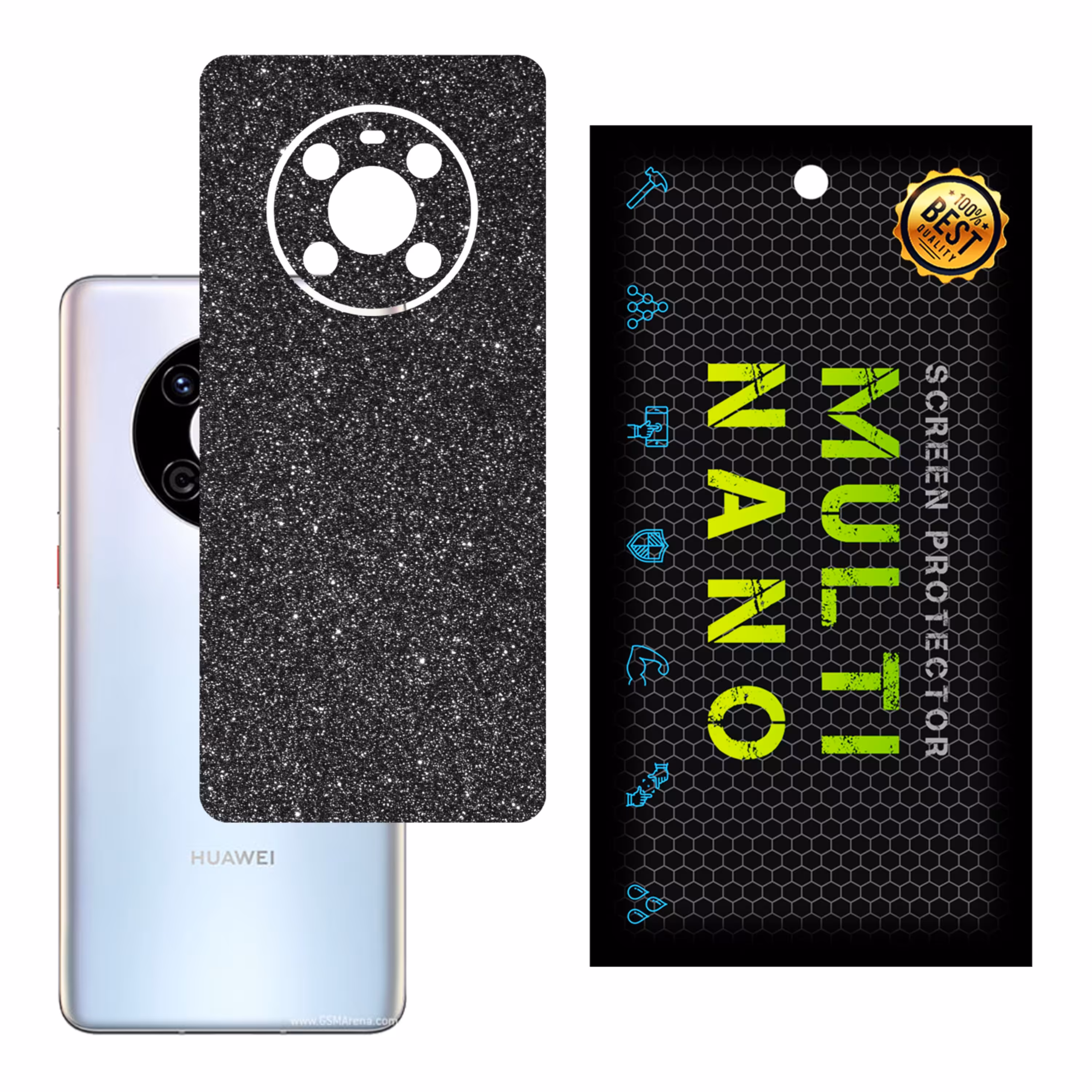 برچسب پوششی MultiNano مدل X-G1F-Gray برای پشت موبایل هوآوی Mate 40