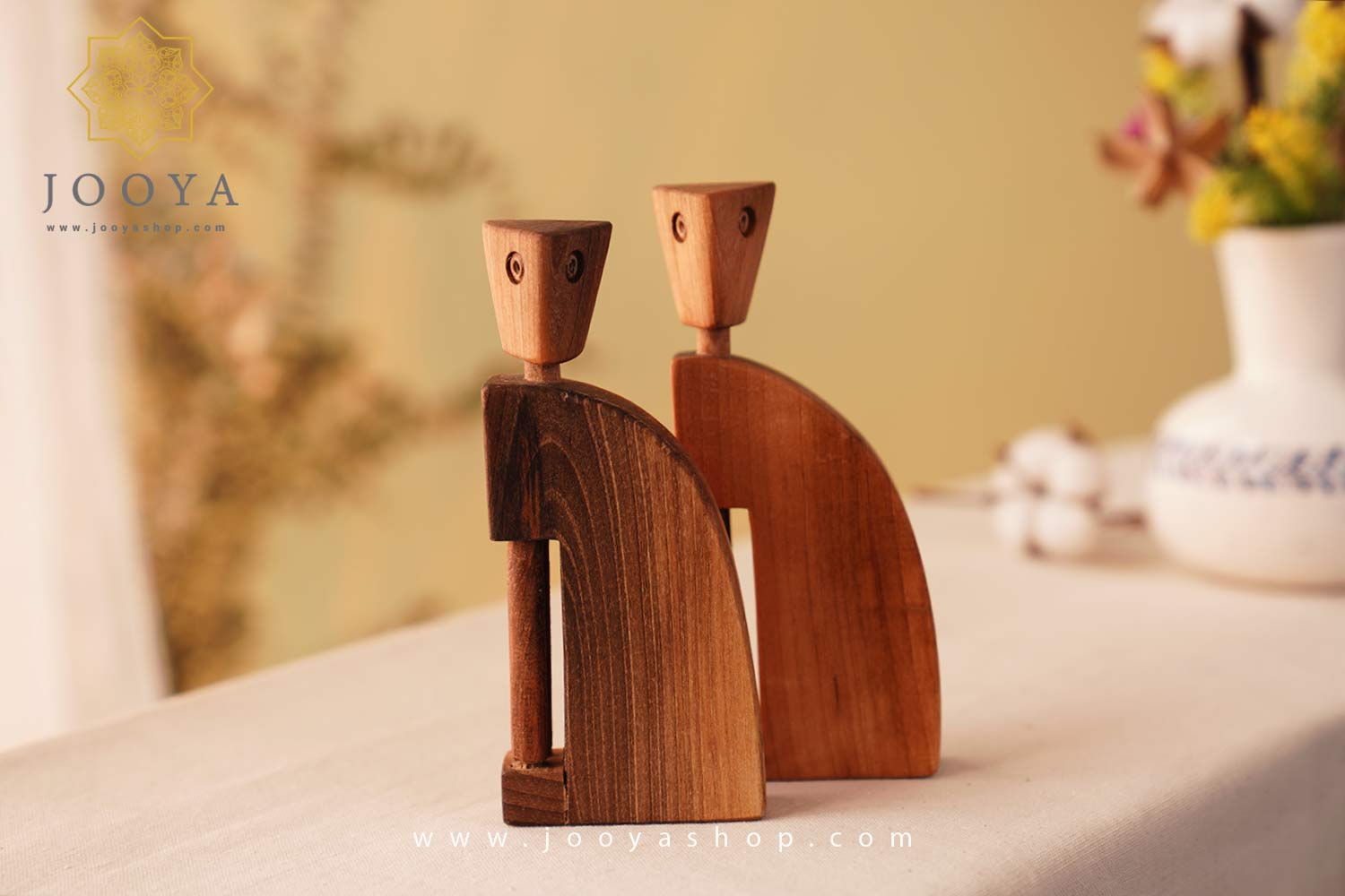مجسمه چوبی گربه طرح 3