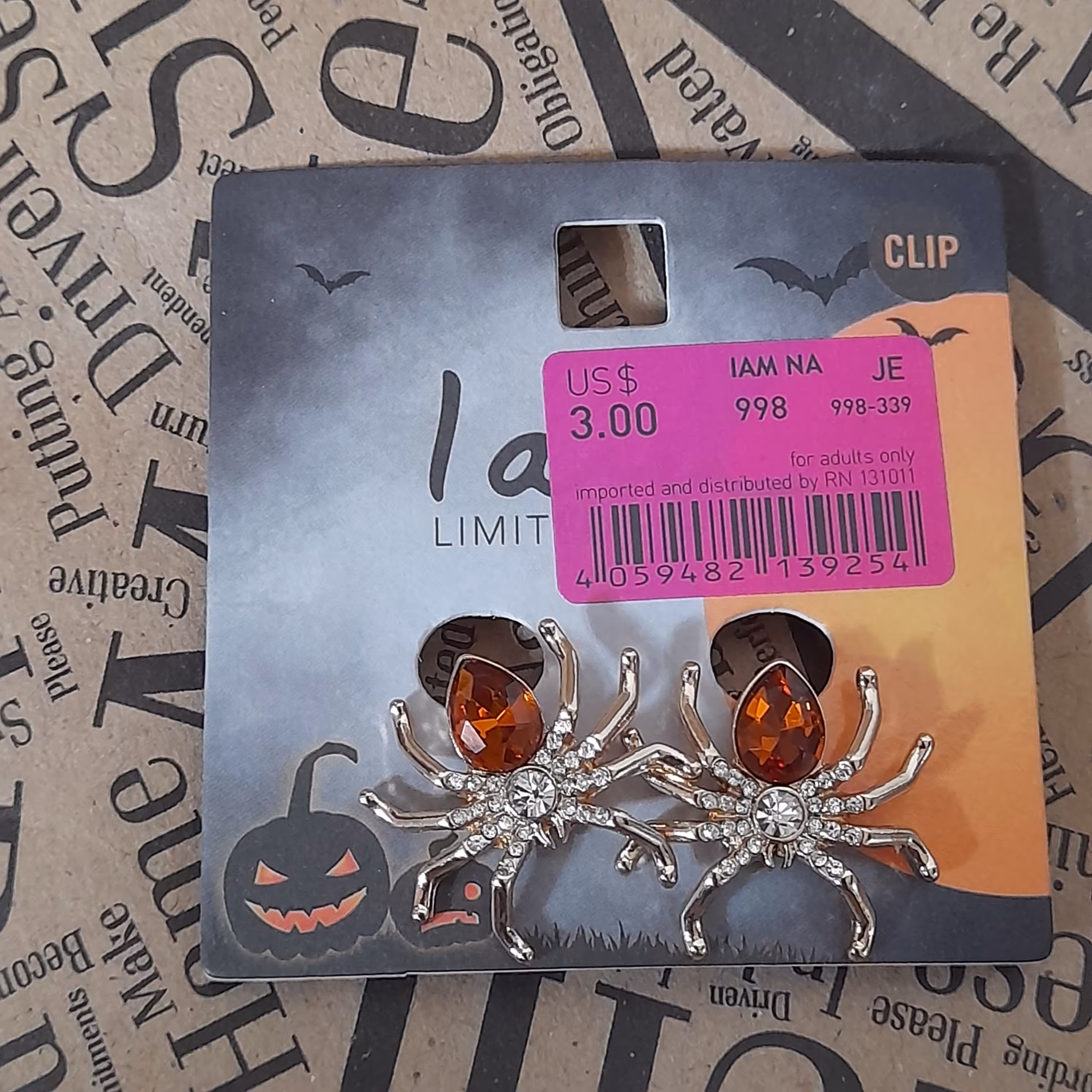 گوشواره مگنتی عنکبوت