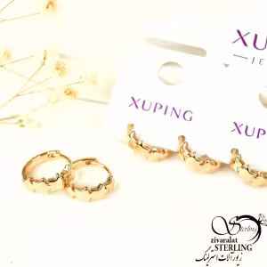 گوشواره حلقه ستاره ای برند ژوپینگ کد 8697