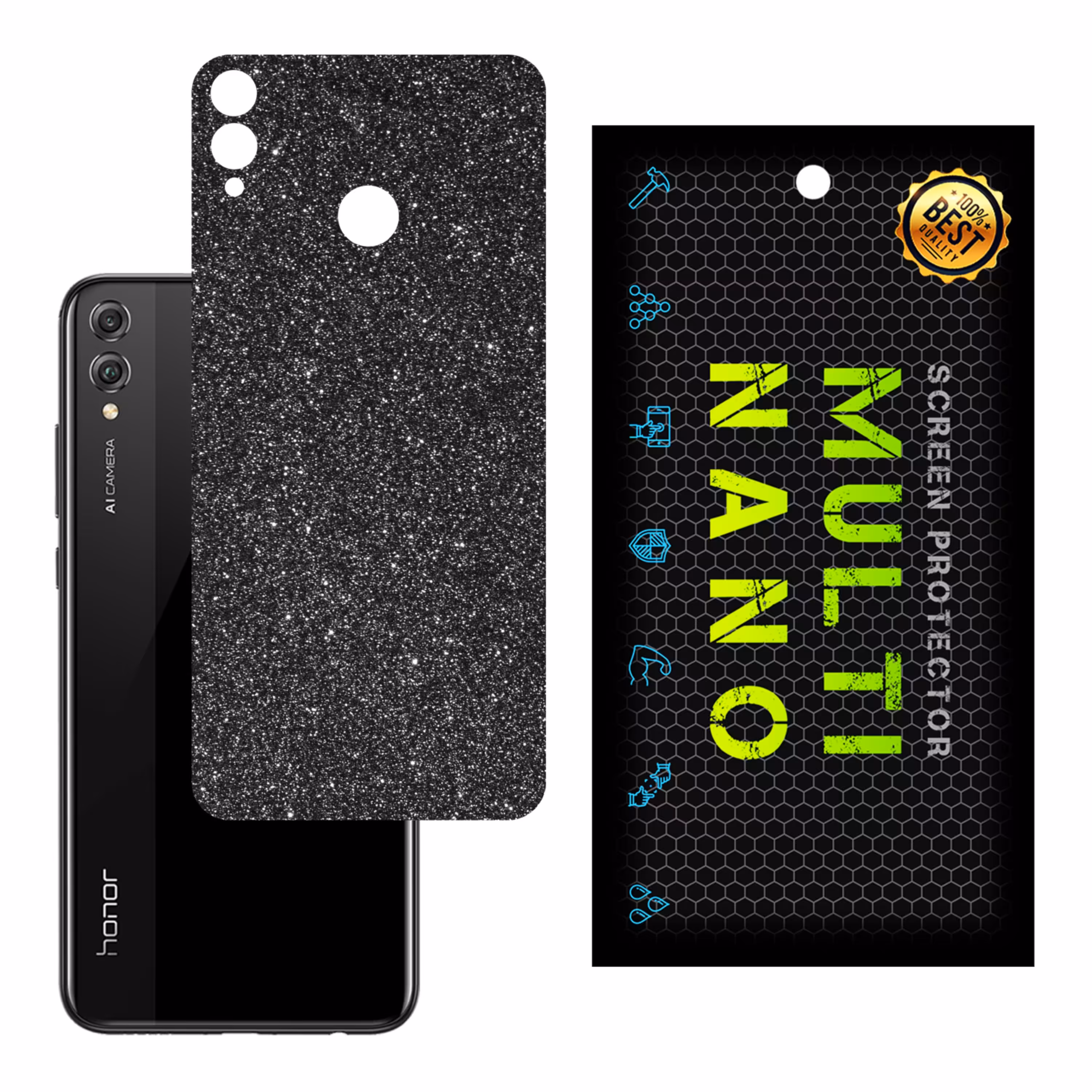 برچسب پوششی MultiNano مدل X-G1F-Gray برای پشت موبایل هوآوی Honor 8X