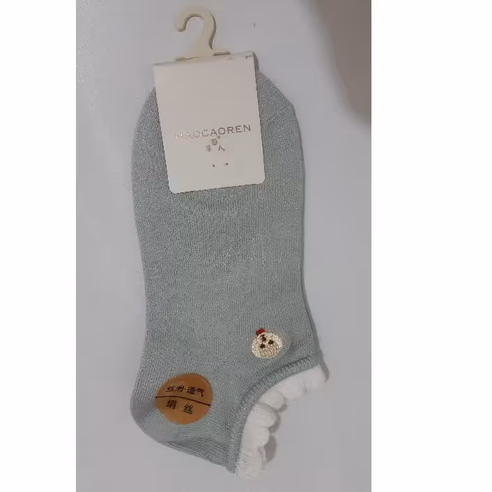 جوراب مچی گلدوزی نخی نرم و راحت بدون پرزدهی در رنگهای زیبا