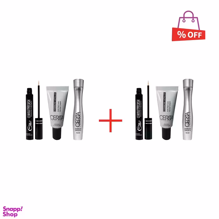 پک تقویت مژه و ابرو سریتا (Cerita) مدل Eye brow and Vitalize مجموعه 2 عددی