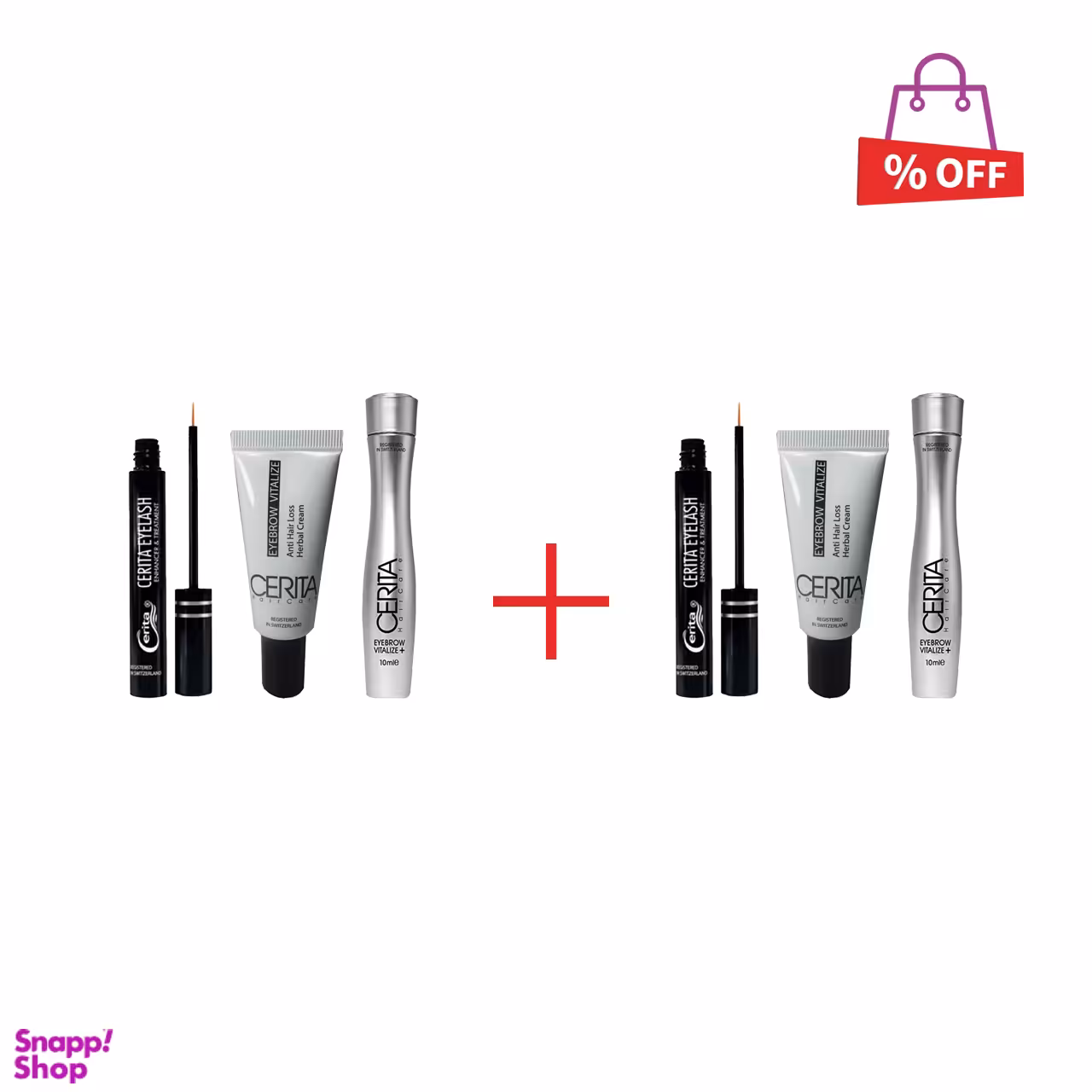 پک تقویت مژه و ابرو سریتا (Cerita) مدل Eye brow and Vitalize مجموعه 2 عددی