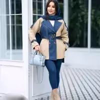 مانتو اسپرت زنانه جین مدل مانتو بارانی گلوریا