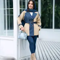 مانتو اسپرت زنانه جین مدل مانتو بارانی گلوریا