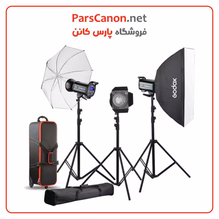 فلاش گودکس Godox QS600II 3-Light Studio Flash Kit