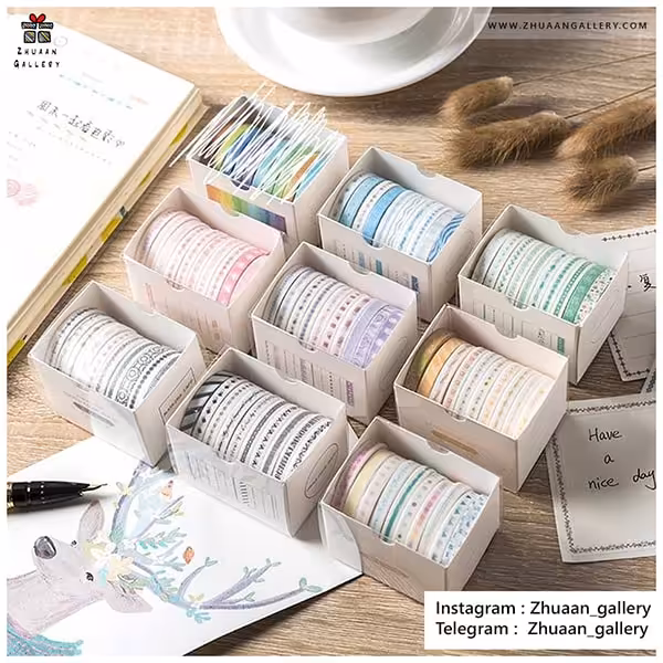 ست چسب واشی Simple Series طرح دار