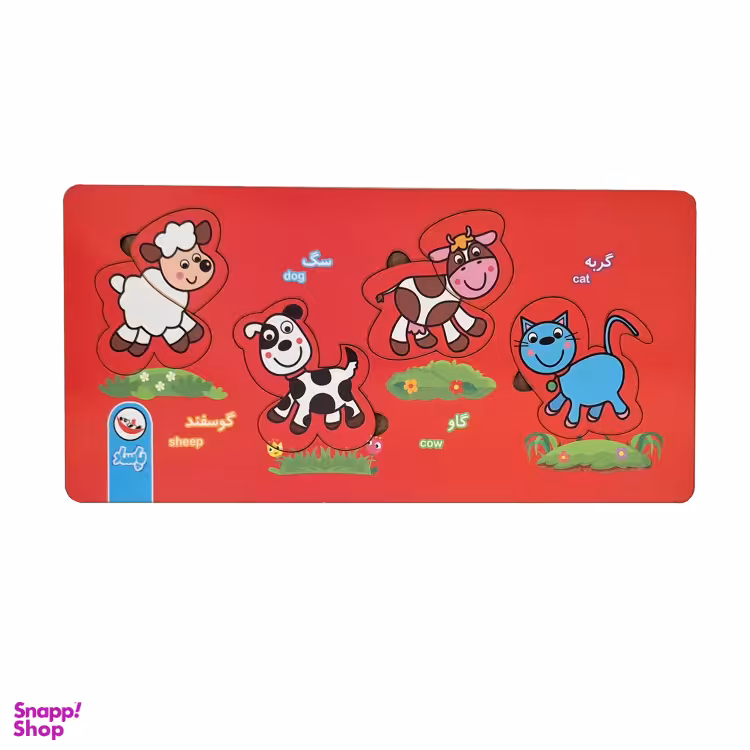 پازل چوبی طرح حیوانات مزرعه