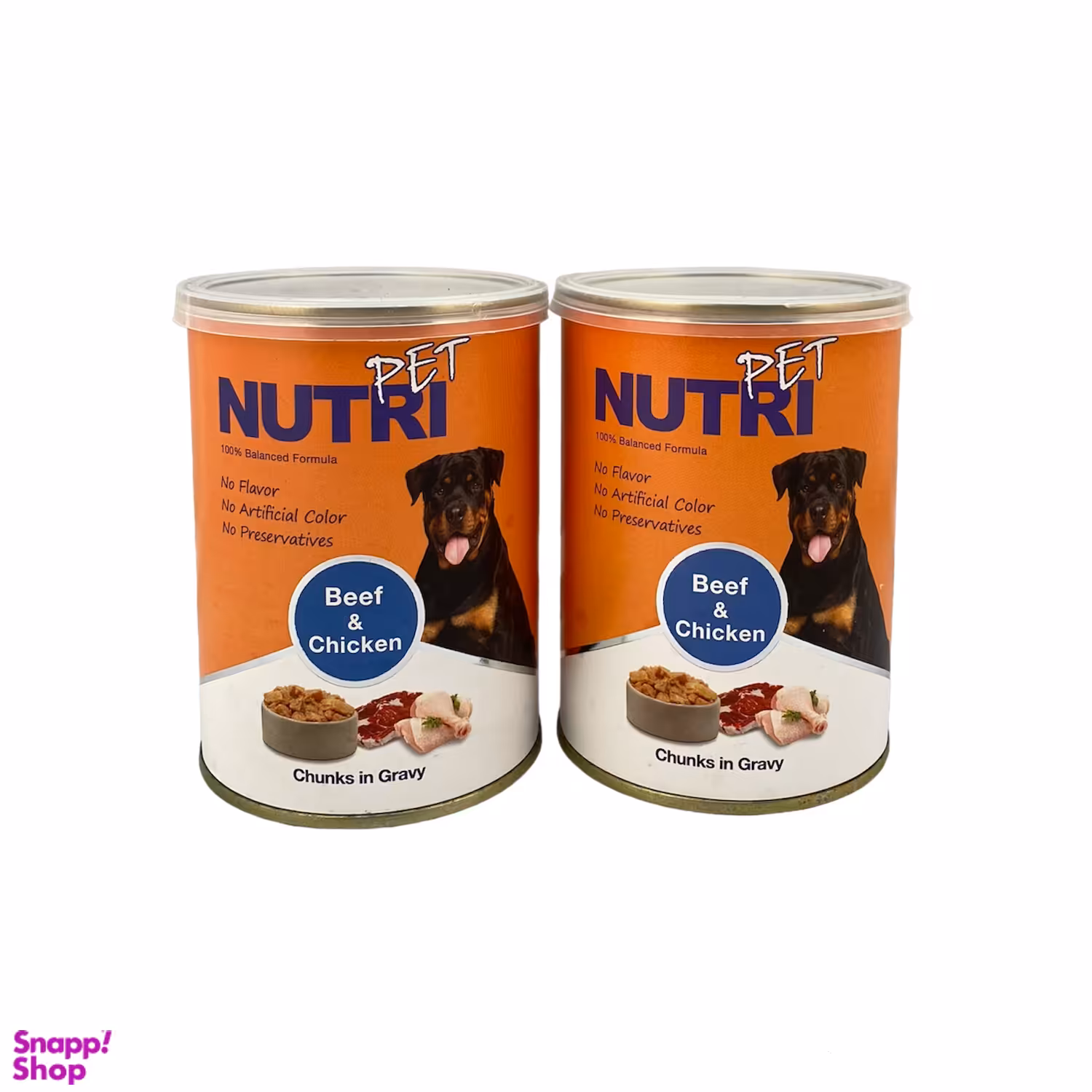 کنسرو غذای سگ نوتری پت مدل گوشت و مرغ وزن 850 گرم مجموعه 2 عددی