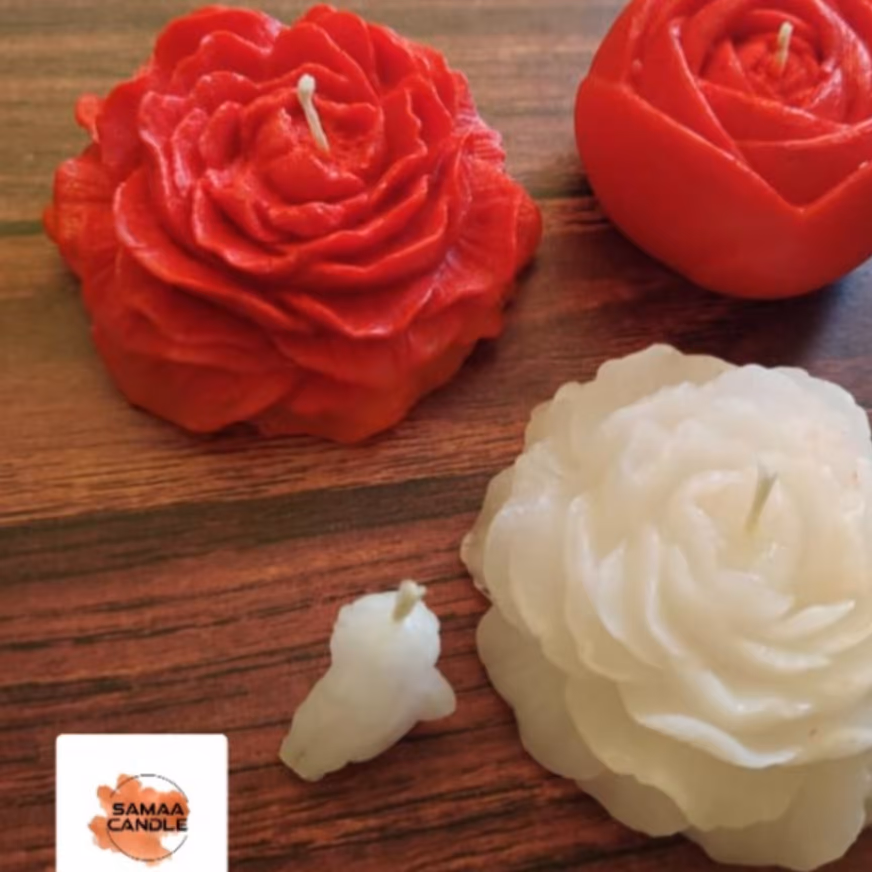 شمع دست ساز گل آلاله معطر ودر رنگ های دلخواه