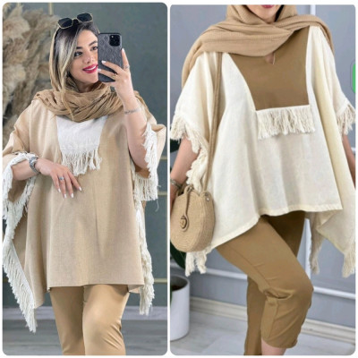 پانچ زنانه لنین ژاکارد مدل پانچ بهار نارنج