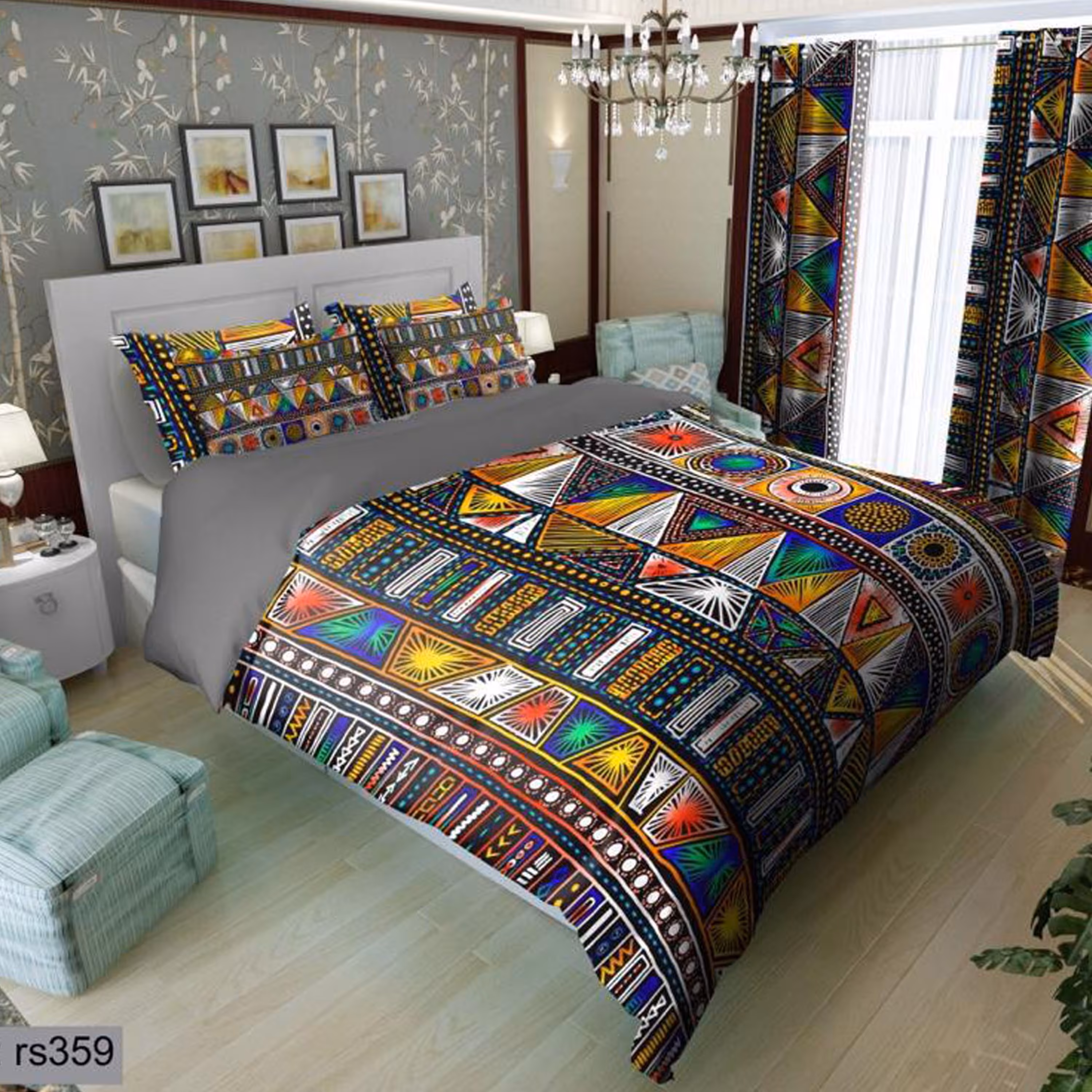 سرویس روتختی 2 نفره تنسل چاپی برندترک لند(Turk Land) rs 359