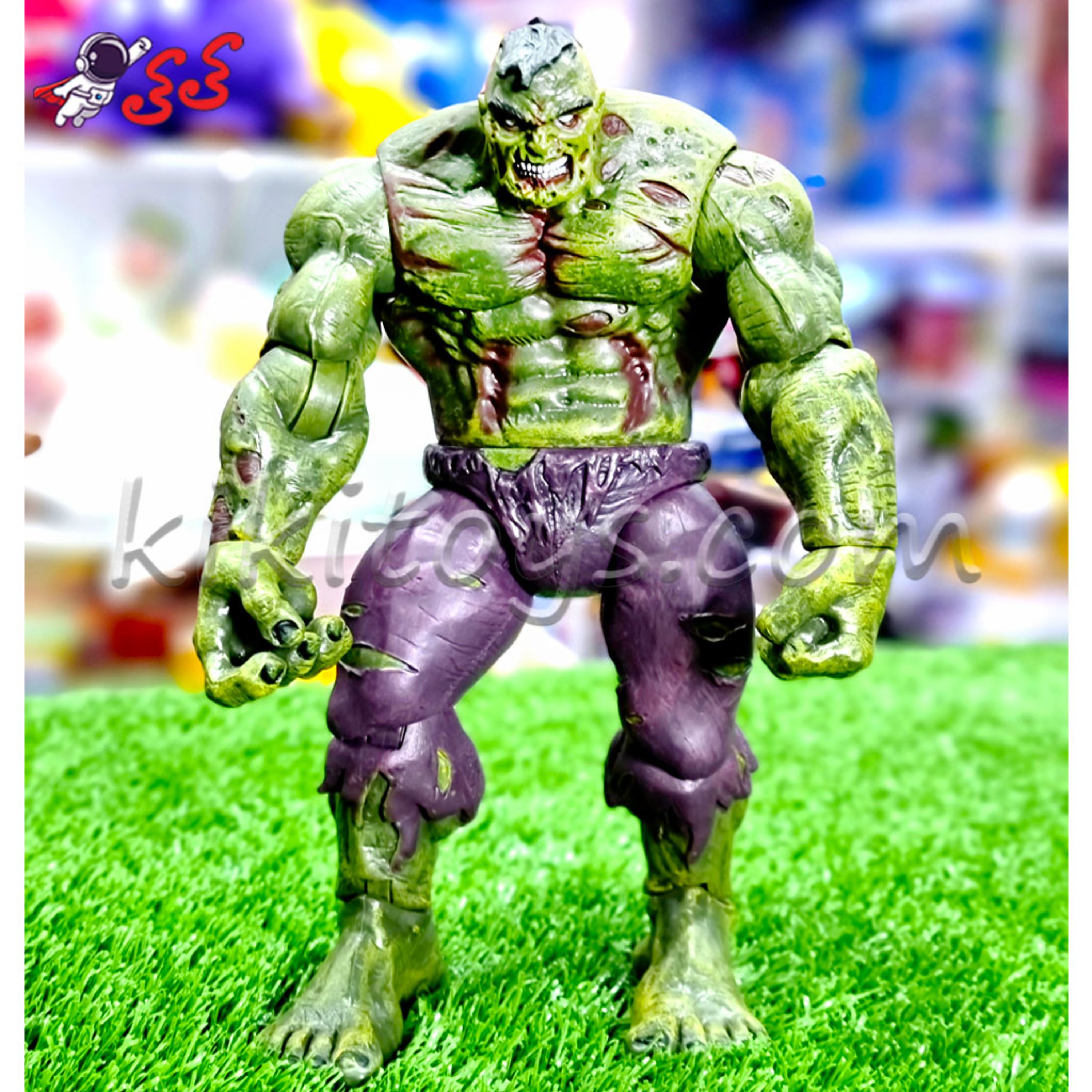 اکشن فیگور هالک سبز زامبی اورجینال مفصلی مارول Hulk KH070