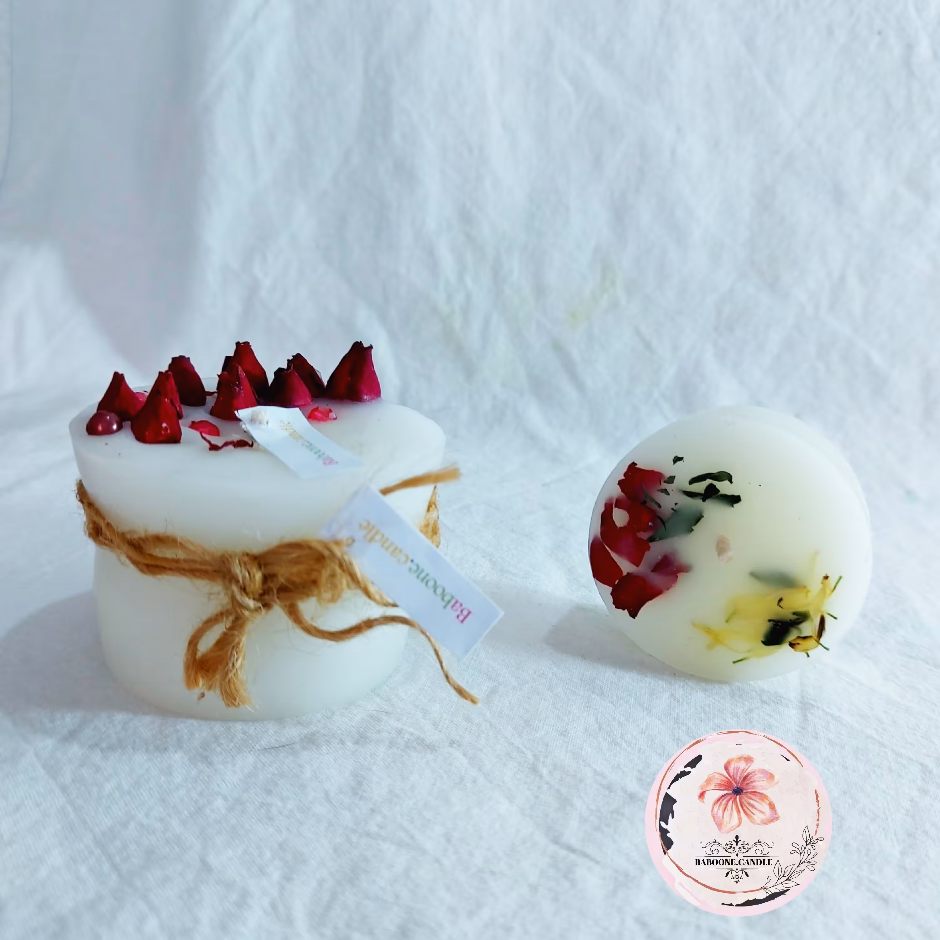 شمع گل سرخ  بزرگ 