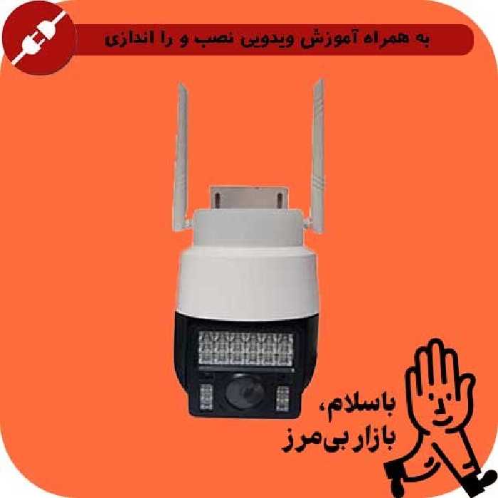 دوربین چرخشی 3 مگاپیکسل آژیر پلیسی  وایفای  v380- رم خور(128GB )