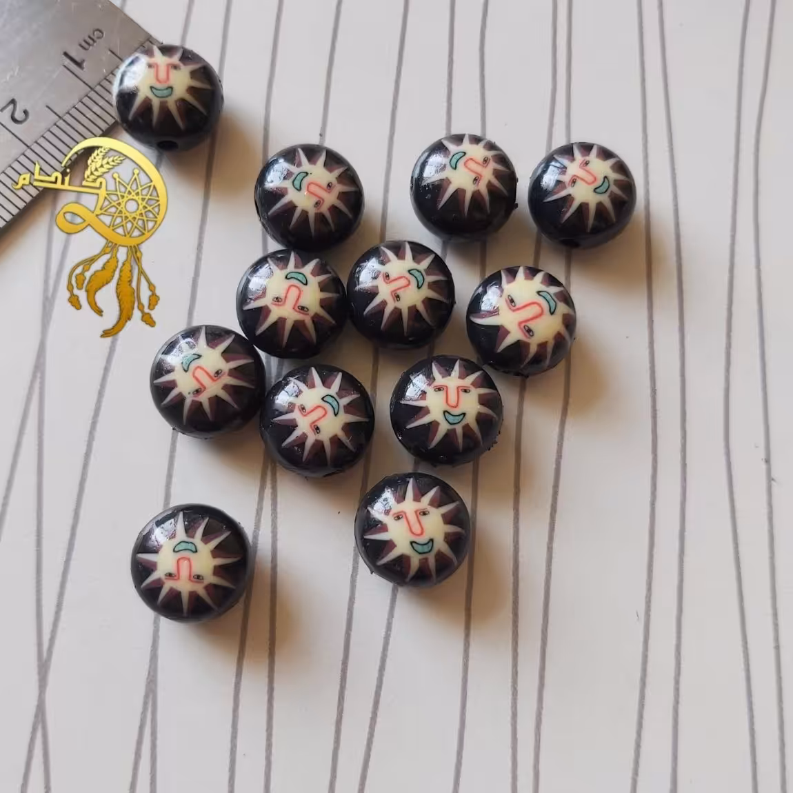 مهره طرح چوب خورشید پک4عددی