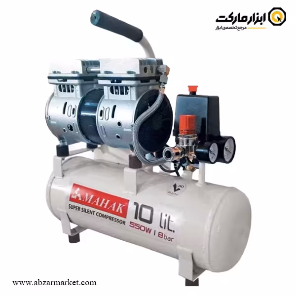 کمپرسور باد سایلنت محک 10 لیتری مدل HSU550-10L