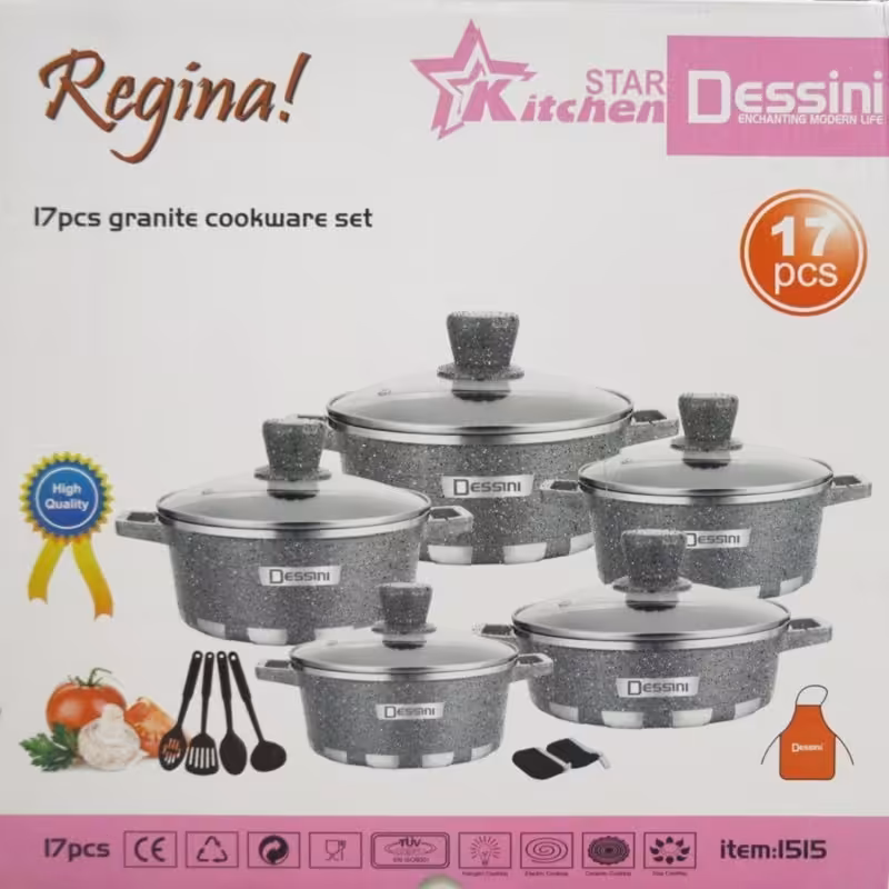 سرویس قابلمه 17 پارچه دسینی مدل 1515