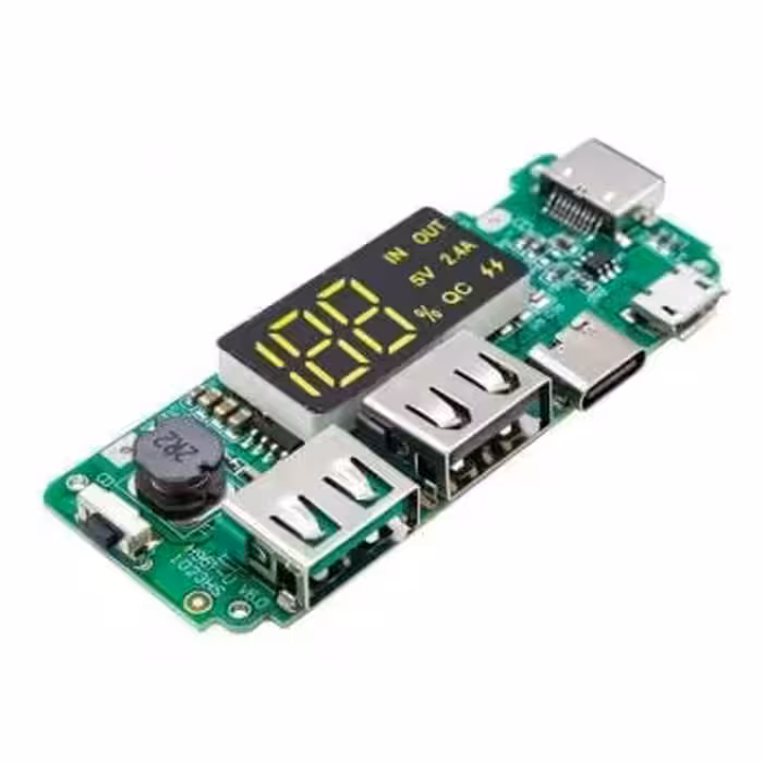 مجموعه 2 عددی ماژول ساخت پاوربانک دارای نمایشگر H961