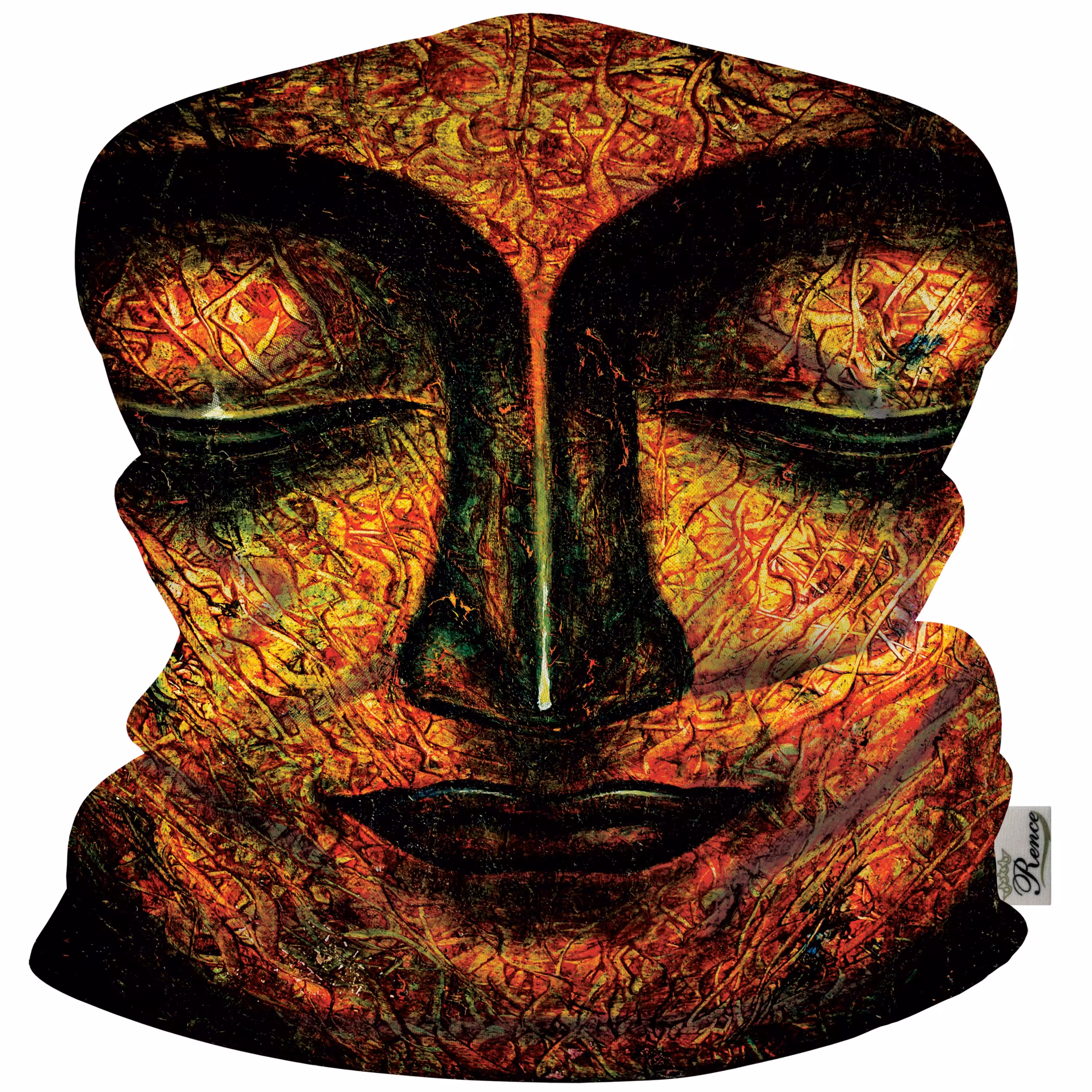 دستمال سر و گردن و پیشانی بند اسکارف طرح صورت سایز 25 در 50 مدل H2-130 شرکت رنس