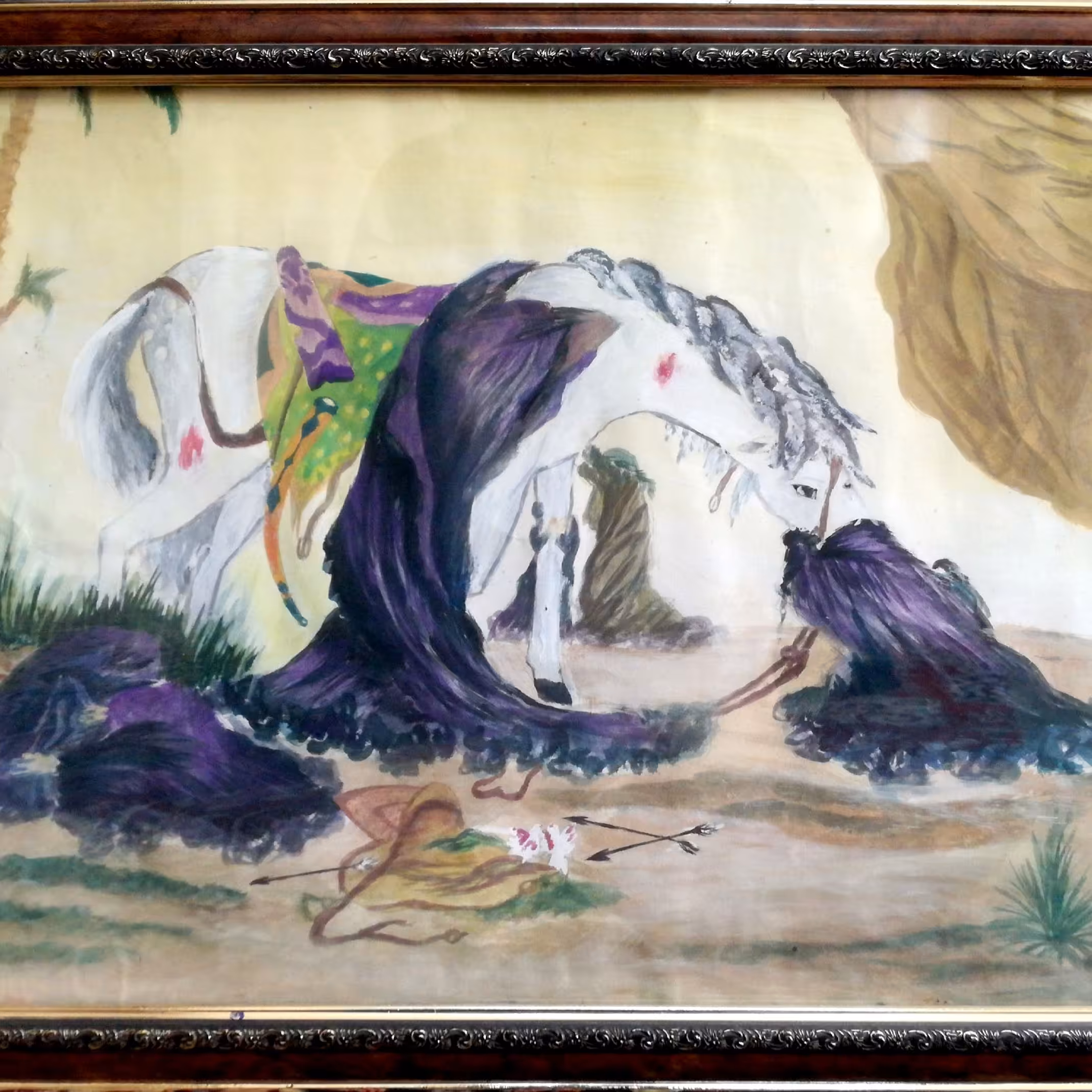 نقاشی عصر عاشورا با گواش