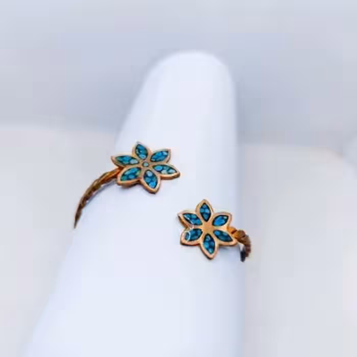 دستبندمس فیروزه کوبی گل