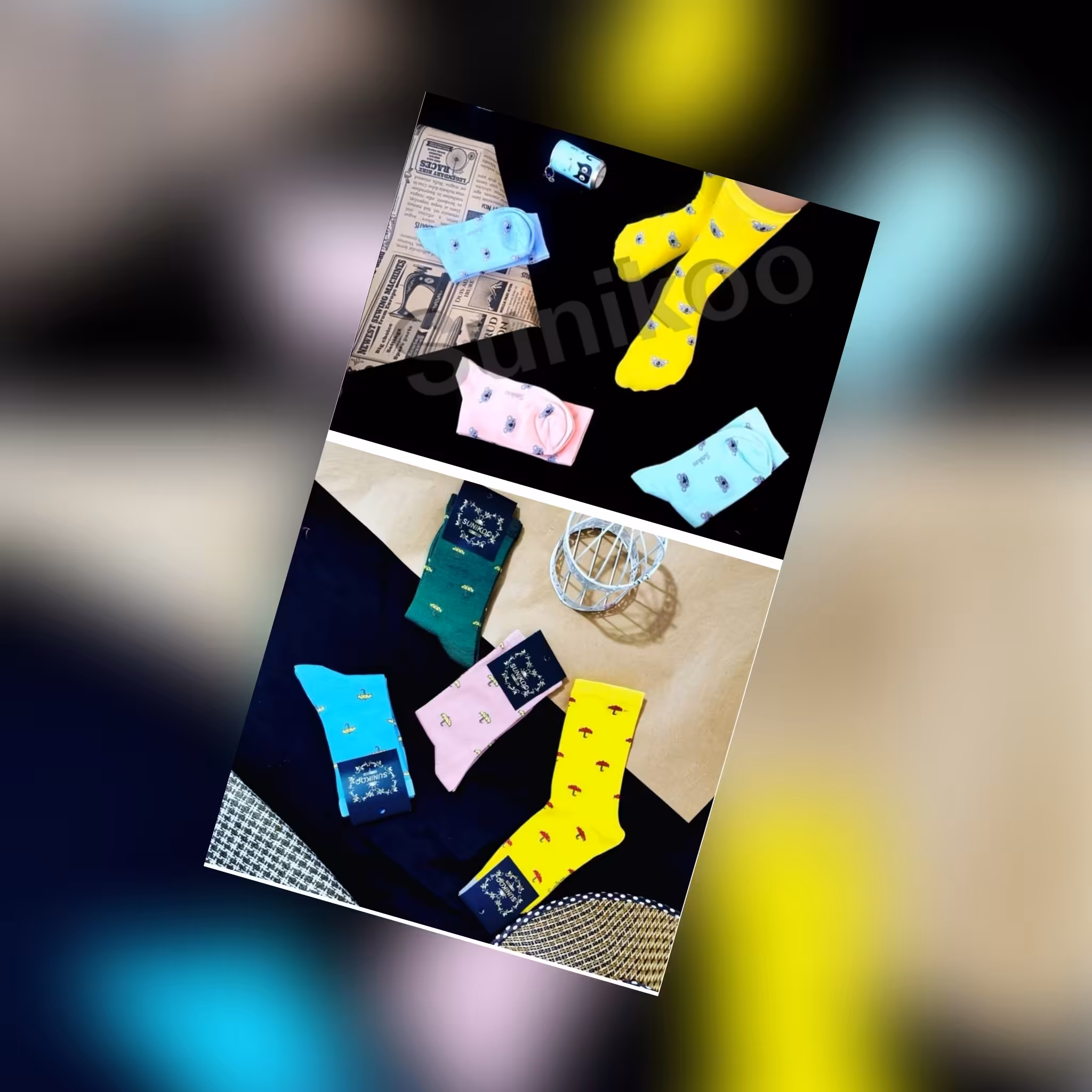 جوراب ساق بلند چتری