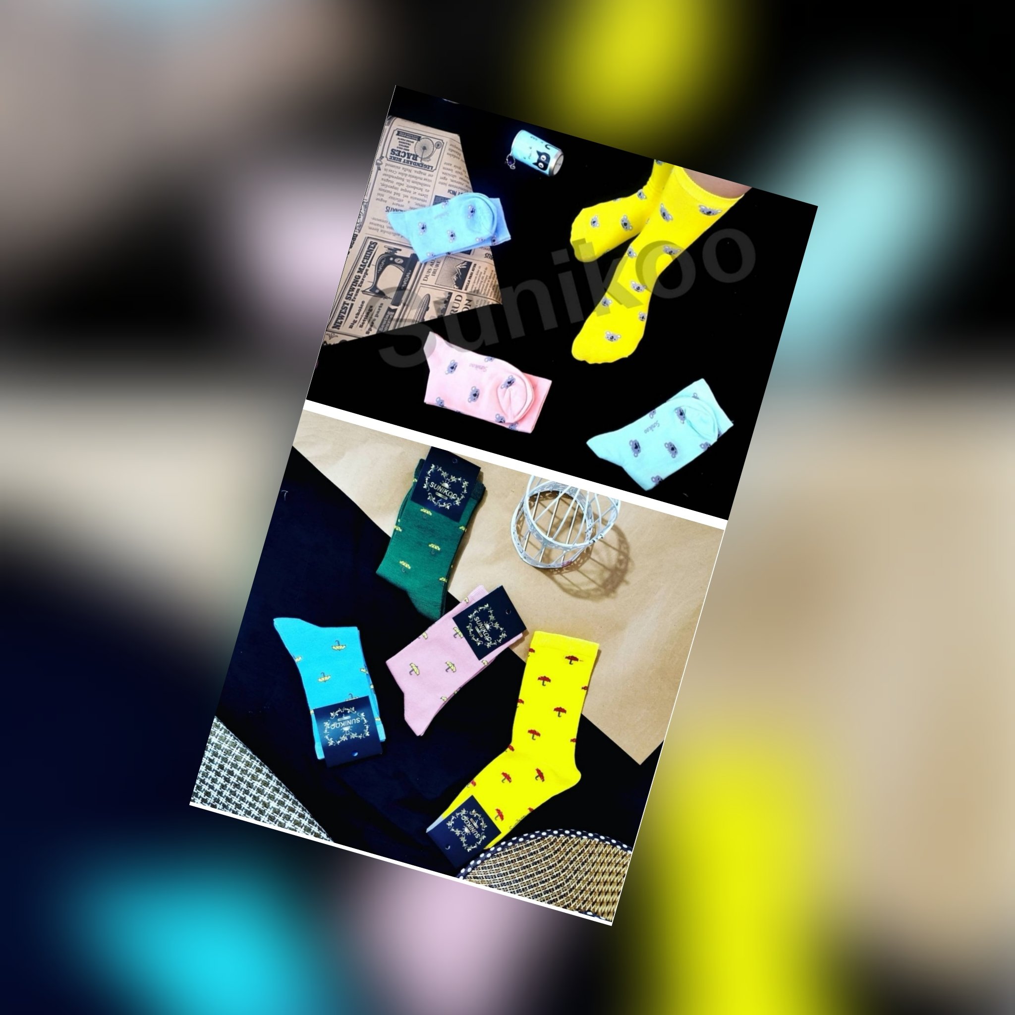 جوراب ساق بلند چتری