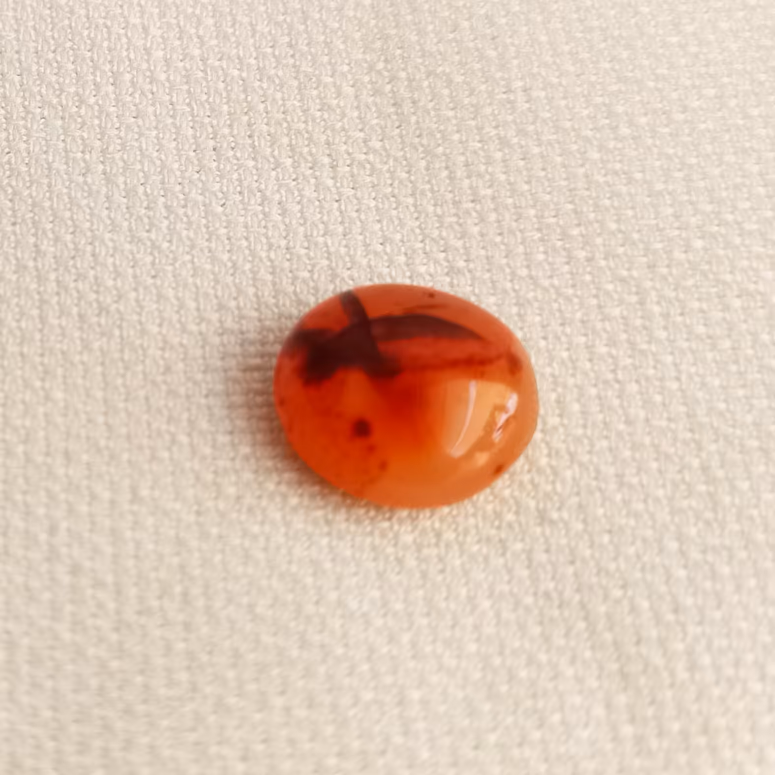 عقیق یمن خاص عکس دوشمشیر ویژه قطر 13 میلی متر 